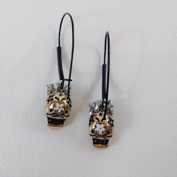 Betsey Johnson Skull with Crown Earrings - Picture 3 of 5